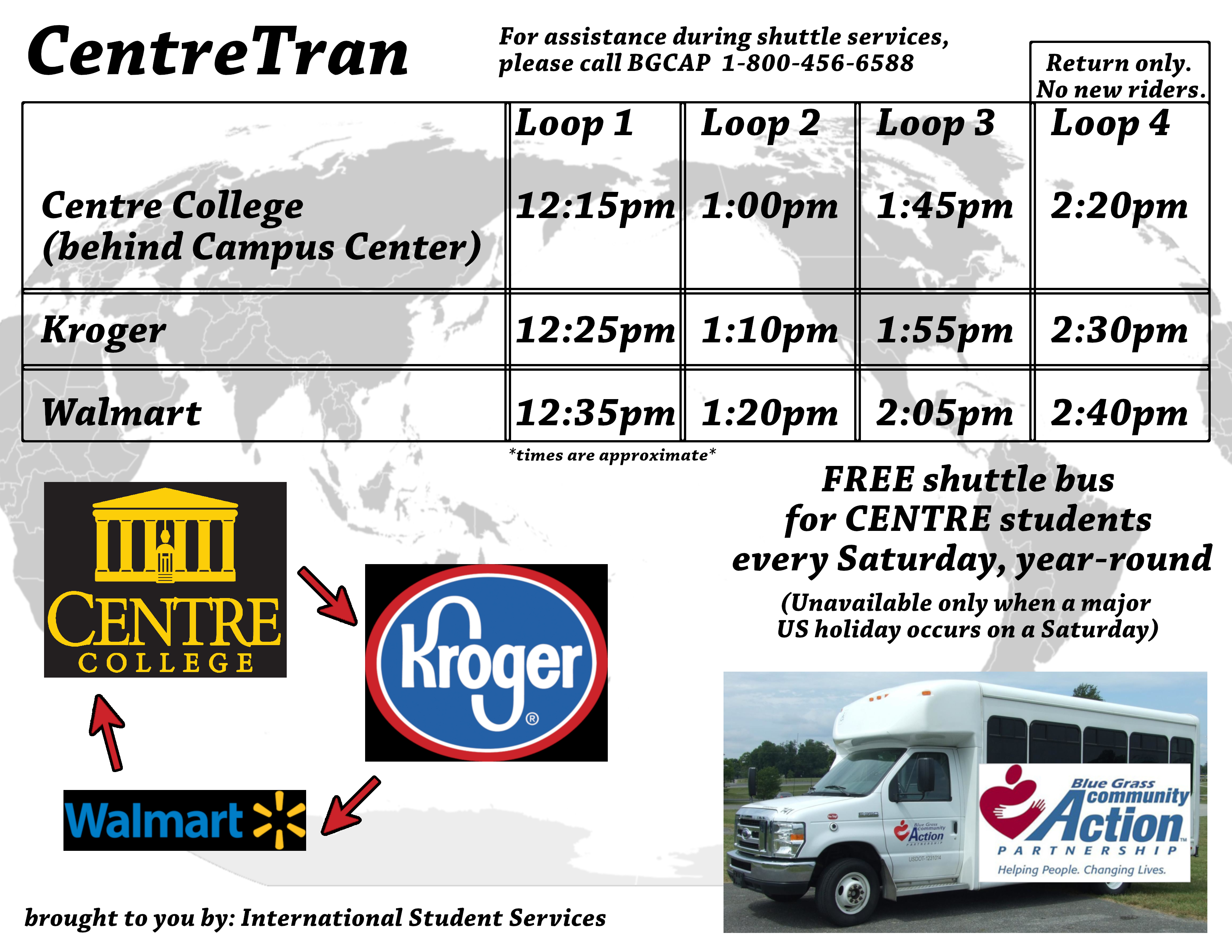 CentreTran Schedule